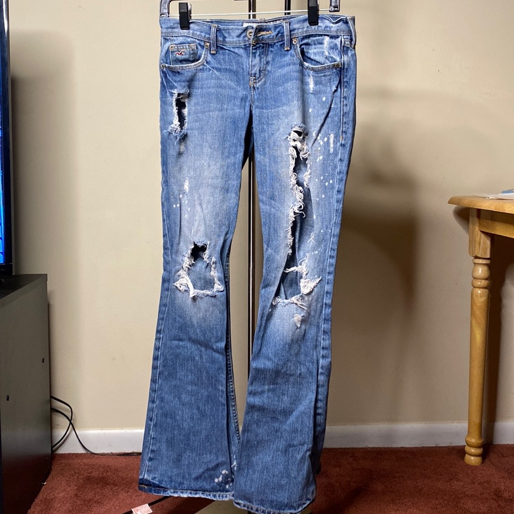 Ripped Hollister jeans